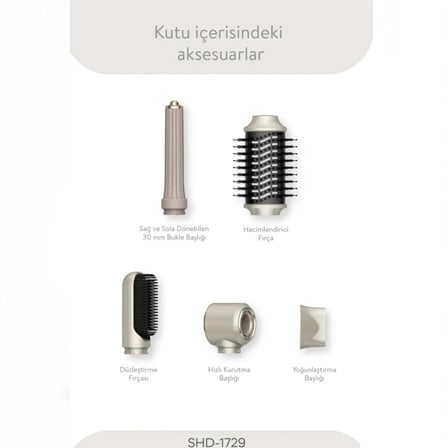 Özel Üretim Hacimlendirici Sinbo Air Brush Saç Şekillendirme Cihazı - 5 Başlıklı - Rose Gold Renk