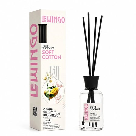 Özel Üretim Lüks Kalıcı Koku Esansı Ev Soft Cotton Bambu Çubuklu Oda Kokusu 110 ml Cam Şişe