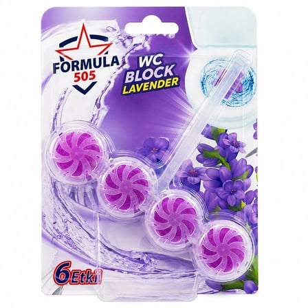 Özel Üretim Klozet Bloğu Banyo Hijyeni 4'lü WC Blok - Lavanta Kokulu - 2 Adet - 6 Etkili - 200 gr