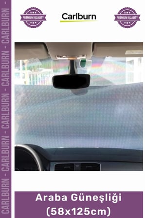 #OtoGüneşlik Makaralı Otomatik Yan Cam Arka Cam Güneş Koruyucu Pratik Siyah Araba Güneşliği 58x125cm