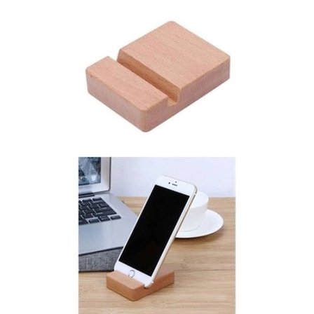 Özel Üretim Kaliteli Doğal Masif Masaüstü Ergonomik Şık Tasarım Ahşap Cep Telefonu Tablet Standı