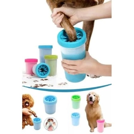 Özel Üretim Evcil Hayvan Temizlik Bakım Pratik Soft Gentle Köpek Pati Yıkama Aparatı