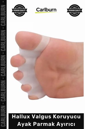 Silikon Ortopedik Kemik Düzeltici Gece Ateli Makaralı Hallux Valgus Koruyucu Ayak Parmak Ayırıcı