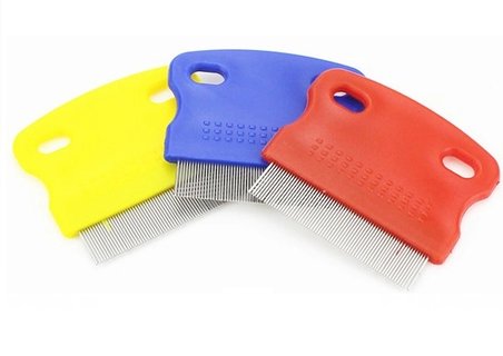 #Petshop Profesyonel Ergonomik Kaymaz Saplı Metal Dişli Hassas Kedi Köpek İçin Bit Pire Tarağı
