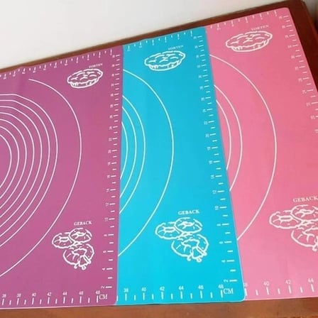 Özel Üretim 50x40 cm Silikon Silpat Şeker Hamuru Hazırlama Tezgahı Kaydırmaz Mutfak Hamur Açma Matı