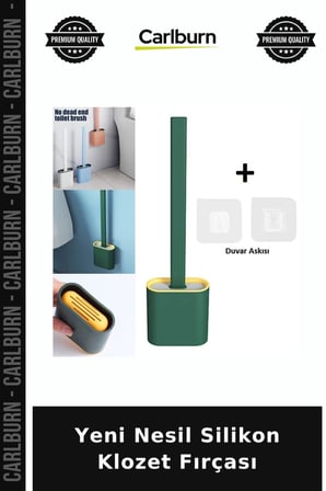 Özel Üretim Pratik Banyo Temizlik Askılı Yeni Nesil Silikon Klozet Fırçası