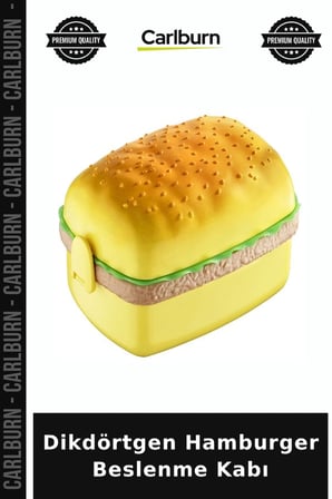 Özel Üretim Pratik Saklama Mutfak Dikdörtgen Hamburger Beslenme Kabı