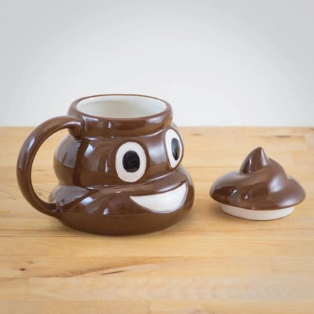 #Kupa Eşsiz Seramik 3D Tasarım Hediyelik Fark Yaratan 300ml 400ml Poo Kaka Emoji Kupa Bardak