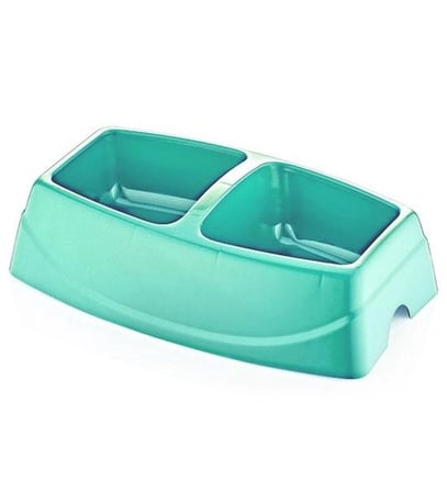 Özel Üretim 1 Sınıf Plastik Sağlıklı Dayanıklı Renkli Küçük Irk Kedi Köpek İkili Küçük Mama Kabı