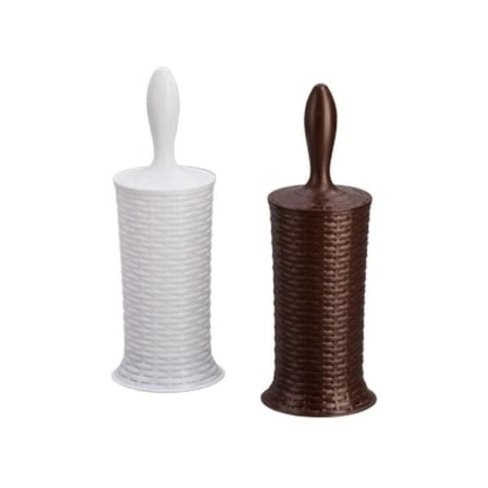 Özel Üretim El Yapımı Doğal Rattan Banyo Aksesuar Şık Dekoratif Hasır Tuvalet Fırçası