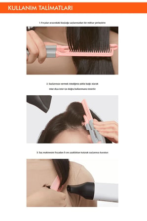 Özel Üretim Hacim Parlaklık Fön Şekillendirici Bakım Apieu Easy Hair Dry Saç Şekillendirme Ustası