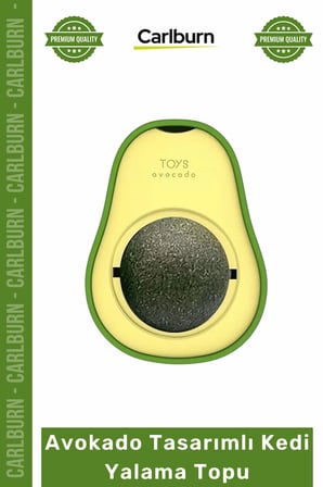 #Petshop Kedi Otu Topu Doğal Diş Temizleyici Sağlıklı Eğitici Avokado Tasarımlı Kedi Yalama Topu