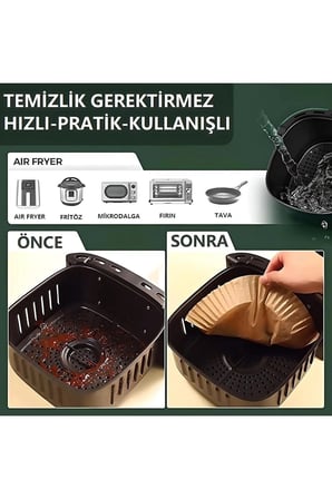 Fritöz Pişirme Kağıdı 50 Adet Tezgah Yardımcısı Mutfak Gereci Çay Saati