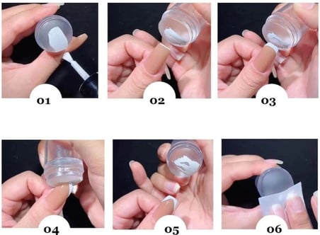 Özel Üretim Nail Art Güzellik Bakım Tırnak Süs Damgası French Stamper
