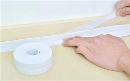 Özel Üretim BEYAZ Su Sızdırmaz Lavabo Kenar Bandı (KUTUSUZ)(3.2m)