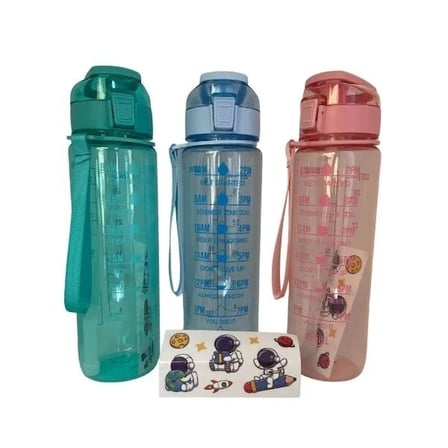 Motivasyon Su Matarası 1 Litre Büyük Matara Spor Aksesuarı