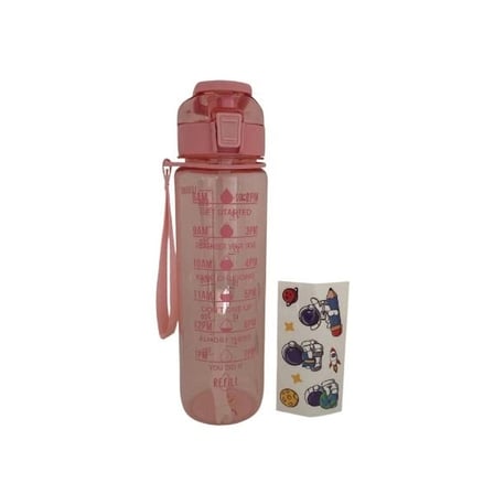 Motivasyon Su Matarası 1 Litre Büyük Matara Spor Aksesuarı