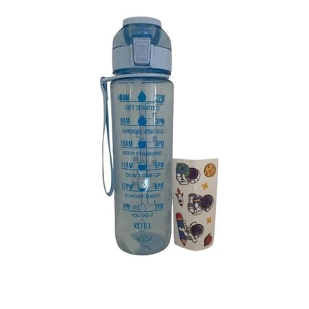 Motivasyon Su Matarası 1 Litre Büyük Matara Spor Aksesuarı