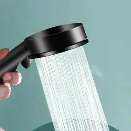 Özel Üretim Siyah İşlevsel Banyo Estetik Konforlu 5 Fonksiyonlu Duş Başlığı