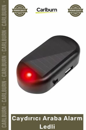#Alarm Güneş Enerjili Solar Sahte Güvenlik Uyarı Kırmızı Flaşör Işık Caydırıcı Araba Alarm Ledli