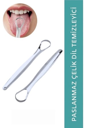 Özel Üretim Ağız Hijyeni Kişisel Bakım Metal Gündelik Paslanmaz Çelik Dil Temizleyici