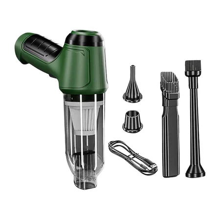 #Süpürge Güçlü Vakum Kablosuz Şarjlı Taşınabilir Profesyonel Air Blower Araba Süpürgesi Yeşil