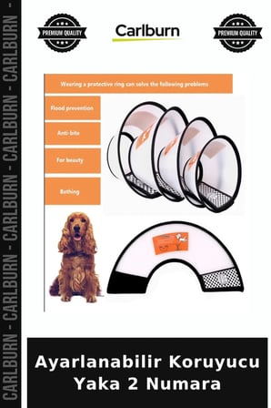 Özel Üretim Kedi Köpek Tasması Veteriner Yakası Ayarlanabilir Koruyucu Yaka 2 Numara