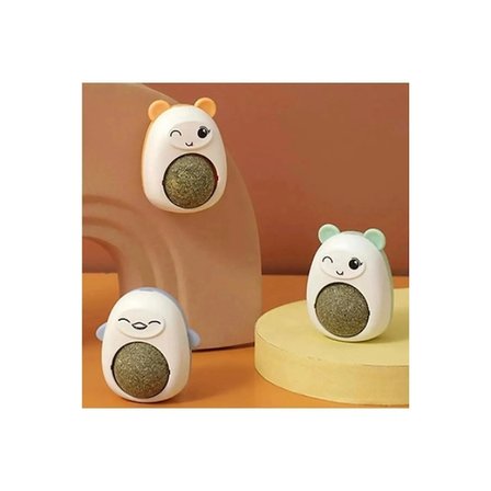 #Petshop Doğal Eğlenceli Diş Sağlığı Destekleyici Sağlıklı Güvenli Ayıcıklı Kedi Otu Yalama Topu