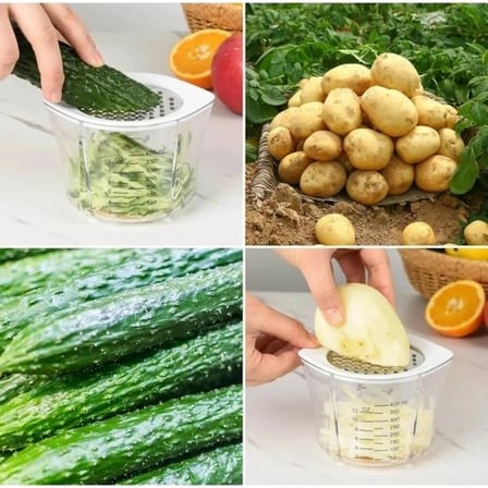 Rendeli Narenciye Sıkacağı Tezgah Üstü Süzgeç Aleti Ölçü Kabı