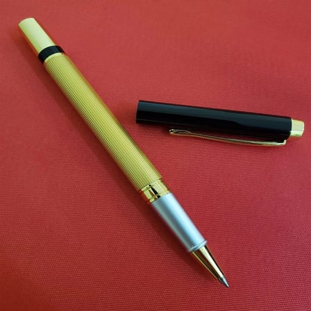 #Roller Kaliteli Metal Şık Zarif Tasarım Premium Hediye Kutulu Metal Roller Gold Siyah Kalem