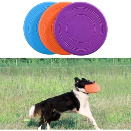 Özel Üretim Aktif Eğlenceli Dış Mekan Evcil Hayvan Silikon Frizbi Köpek Oyuncağı