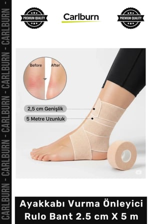 Özel Üretim Topuk Koruyucu Konforlu Esnek Ayak Sağlığı Ayakkabı Vurma Önleyici Rulo Bant 25 cm X 5 m