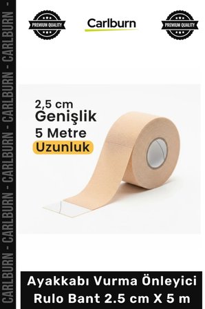 Özel Üretim Topuk Koruyucu Konforlu Esnek Ayak Sağlığı Ayakkabı Vurma Önleyici Rulo Bant 25 cm X 5 m