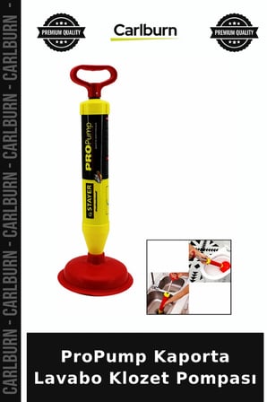 ProPump Kaporta Lavabo Klozet Pompası Temizlik Yardımcısı Gider Açıcı Su Tesisatı