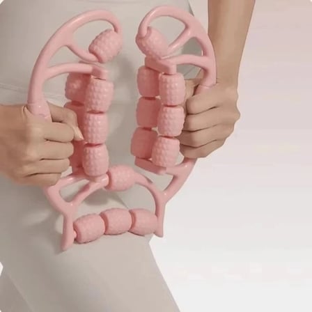 18 Silindirli Sıkılaştırıcı Masaj Aleti Kas Yorgunluğu Etkili Rahatlama Döner Başlıklı