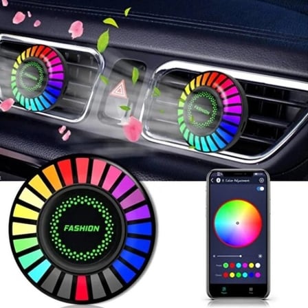 #OtoKoku Bluetooth Uygulama Kontrollü Havalandırma Araç İçi Koku Hazneli RGB Sese Duyarlı LED Işık