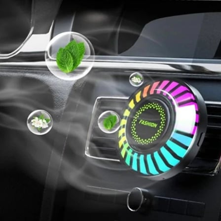 #OtoKoku Bluetooth Uygulama Kontrollü Havalandırma Araç İçi Koku Hazneli RGB Sese Duyarlı LED Işık