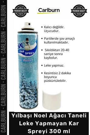 #KarSpreyi Parti Kutlama Sahne Gösterisi Leke Yapmayan Uçucu Eğlence Kar Taneli Spreyi 300 ml