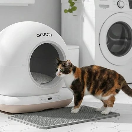Özel Üretim Otomatik Wi-Fi Hijyenik Geniş Hacimli HD Kameralı Akıllı Kedi Tuvaleti