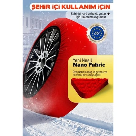 Özel Üretim Kış Lastiği Patinaj Önleyici Araç Güvenlik Pratik Montaj Dust Eco Kar Çorabı