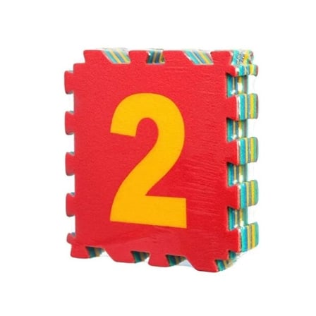 #YerMatı Çocuk Oyun Eğitim Güvenli EVA Darbe Emici Canlı Renkler 9 Parça Sayılar Puzzle Yer Matı