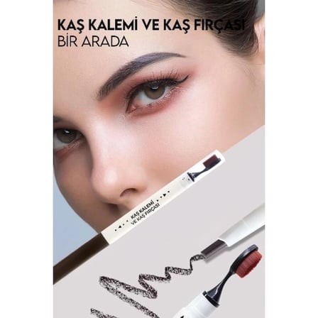 Özel Üretim Güzellik 3'lü Kaşık Fırçalı Kaş Kalemi Seti