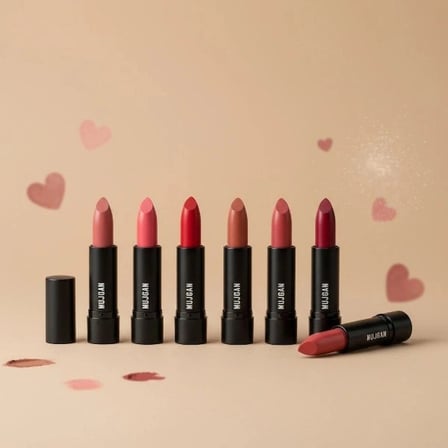 Özel Üretim Mat Set Makyaj Kozmetik Dudak Hediye Renkli 9'lu Love Matte Ruj Seti
