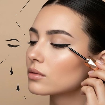 Özel Üretim Siyah Makyaj Göz Kozmetik Likit Eyeliner