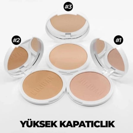 Özel Üretim Makyaj Sabitleyici Kapatıcı Ten 3'lü Profesyonel Mat Pudra Seti