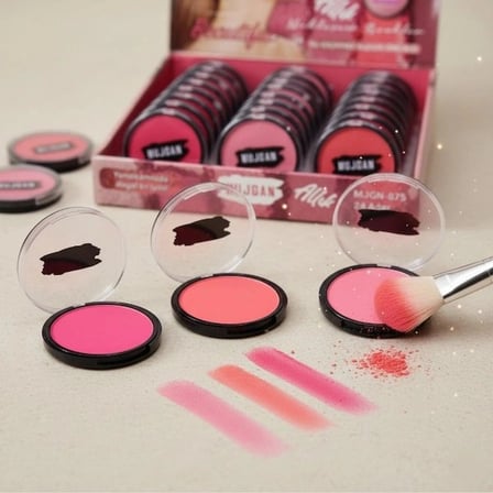 Özel Üretim Makyaj Yanak Kozmetik 3'lü Matte Powder Allık Seti