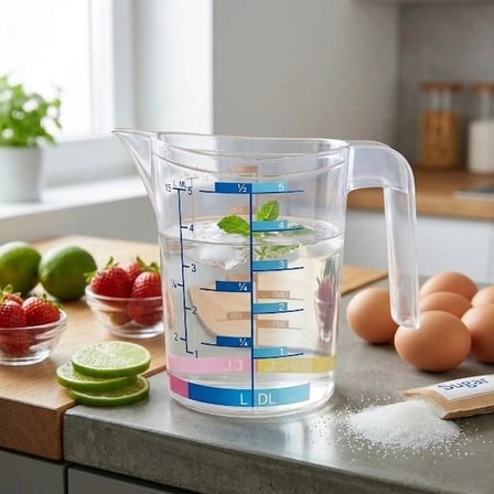 Özel Üretim Mutfak Pratik Hassas Fonksiyonel 0,5 Litre Multi Ölçü Kabı