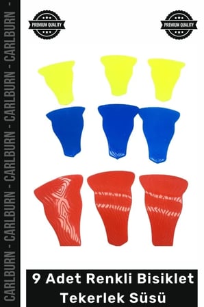 #Bisiklet Dayanıklı Üçgen Palet Tasarım Canlı Plastik Aparat 9 Adet Renkli Bisiklet Tekerlek Süsü