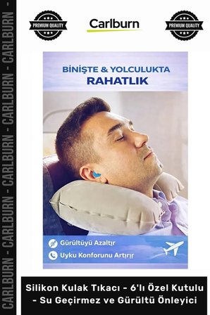 Özel Üretim Yumuşak Uyku Silikon Kulak Tıkacı 6'lı Özel Kutulu Su Geçirmez Gürültü Önleyici