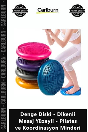 Özel Üretim Fitness Core Kas Denge Diski Dikenli Masaj Yüzeyli Pilates Koordinasyon Minderi